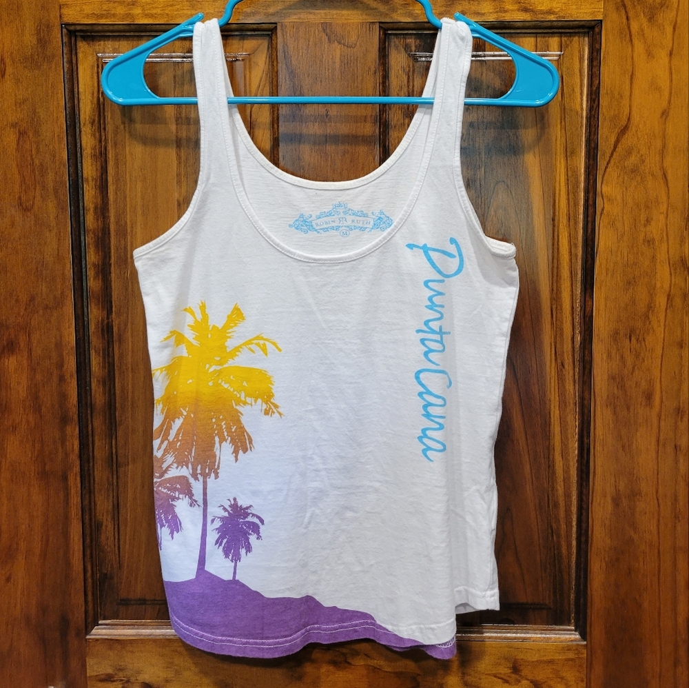 Punta Cana Palm Tree Tank NWOT Medium